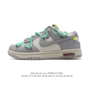 Off-White x Nike Dunk Low Decon Bandage Double Laces Skate Shoes