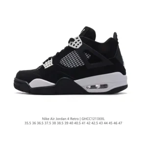 Jordan Air 4 Retro OG Black Cement Men Women Basketball Shoes