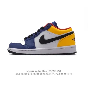 Air Jordan 1 Low Retro Classic Basketball Shoes with Nike Air Cushioning