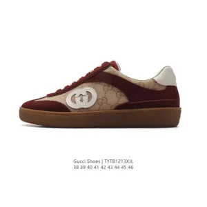 Gucci Rhyton Platform Leather Sneakers Men 2024 New Release
