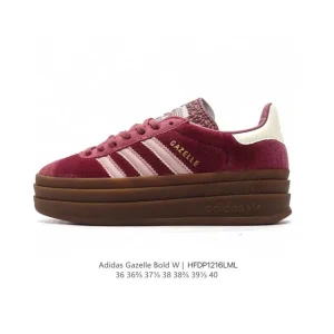Adidas Gazelle Bold Retro Suede Thick Sole Women's Shoes