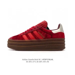 Adidas Gazelle Bold Chunky Sole Retro Suede Sneakers for Women