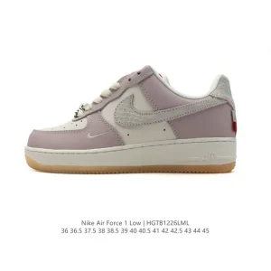 Nike Air Force 1 Low White Leather Casual Sneakers for Men and Women