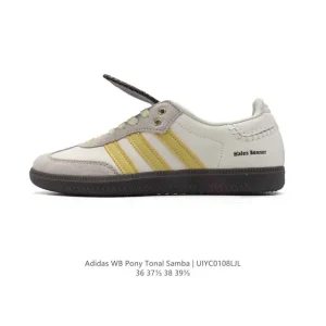 Wales Bonner x Adidas Classic Retro Low-Top Sneakers with Leather Tongue