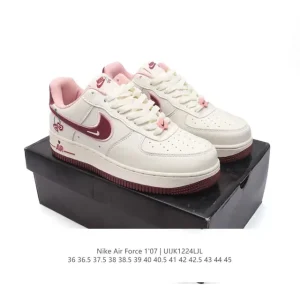 Nike Air Force 1 '07 Low White Leather Sneakers