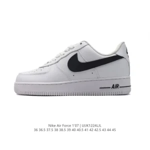 Nike Air Force 1 '07 Low White Leather Sneakers
