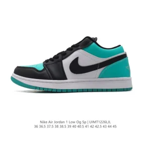 Jordan Air 1 Low Retro Classic Leather Basketball Shoes with Air Cushion