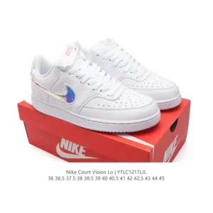 Nike Court Vision Low Vintage Leather Basketball Sneakers