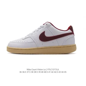 Nike Court Vision Low Vintage Leather Basketball Shoes for Men and Women