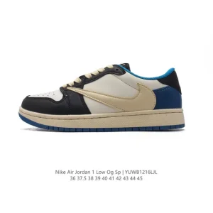 Jordan Air 1 Low OG SP Military Blue Reverse Swoosh Sneakers