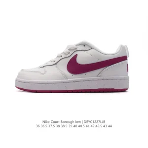 Nike Court Borough Low Men's and Women's Leather Sneakers with Mesh Tongue