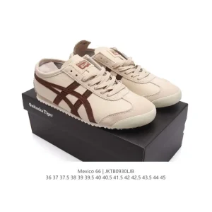 ASICS Onitsuka Tiger Mexico 66 Classic Leather Vintage Sneakers