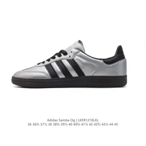 Adidas Samba OG Leather Classic Sneakers White T-Toe Shoes