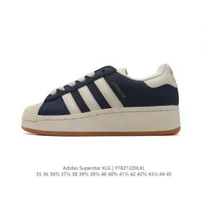 Adidas Originals Superstar Xlg Shell Toe Low Top Platform Sneakers