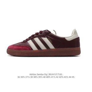 Adidas Samba OG Classic Leather Sneakers T-Toe Design