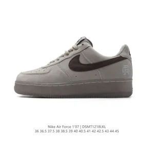 Nike Air Force 1 Low White Leather Sneakers with Air Cushioning