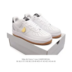 Nike Air Force 1 Low White Leather Sneakers for Men and Women