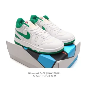 Nike Attack QS SP Mid-Top Retro Court Tennis Shoes with Reverse Swoosh
