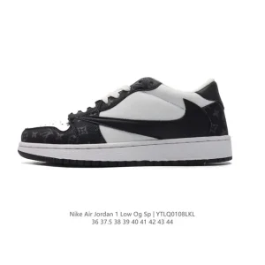 Jordan Military Blue Low Reverse Swoosh AJ1 Retro Basketball Shoes