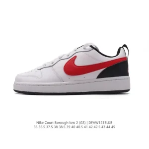 Nike Court Borough Low Unisex Casual Sneakers with Leather Upper