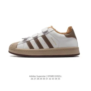 Adidas Superstar Slip-On Kids Shoes Classic Shell Toe Leather Sneakers
