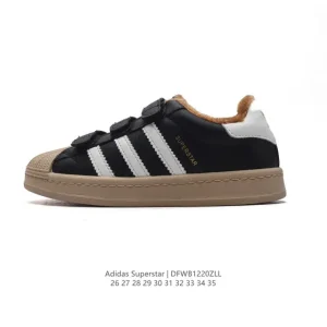 Adidas Superstar Slip-On Kids Shoes Classic Shell Toe Leather Sneakers