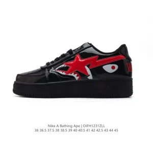 Bape x Nike Air Force 1 Sta Low Camo Sneakers