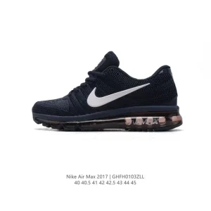 Nike Air Max 2017 Men's Running Shoes with Full-Length Air Cushioning and Engineered Mesh Upper