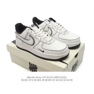 Nike Air Force 1 '07 Su19 White Leather Casual Low Top Sneakers