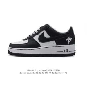 Nike Air Force 1 '07 Low White Leather Low Top Casual Sneakers