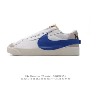 Nike Blazer Low '77 Jumbo Classic Street Sneaker with Oversized Swoosh