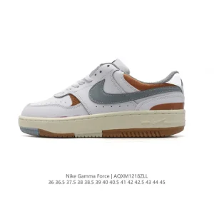 Nike Gamma Force Low Top Vintage Sneakers with Leather and Grind Rubber