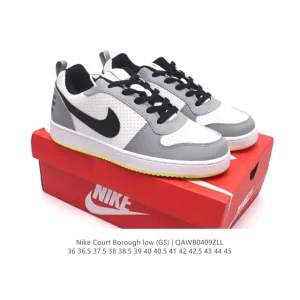 Nike Court Borough Low Unisex Casual Sneakers with Leather Upper