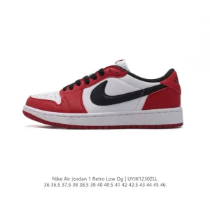 Jordan Air Jordan 1 Low Retro Basketball Shoes with Air Cushion