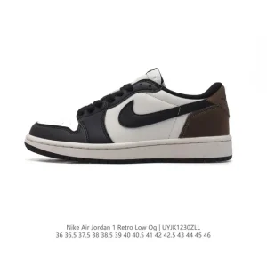 Jordan AJ1 Low Retro Basketball Shoes with Air Cushion