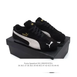 Puma Speedcat OG Low-Profile Racing Sneakers with Suede Upper