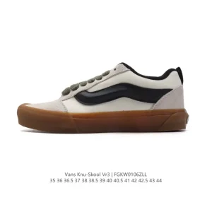 Vans Knu-Skool VR3 LX Chunky Leather Retro Skate Shoes