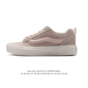 Vans Knu Skool VR3 LX Chunky Leather Retro Skate Shoes
