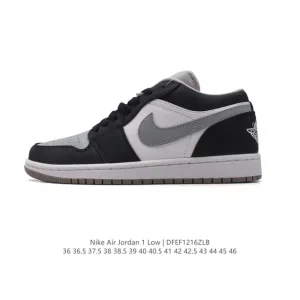 Jordan Air 1 Low Retro Basketball Shoes with Air Cushion and Wings Logo