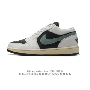 Jordan 1 Low Retro Classic Basketball Shoes with Nike Air Cushioning