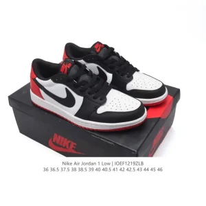 Air Jordan 1 Low Retro Classic Leather Basketball Shoes