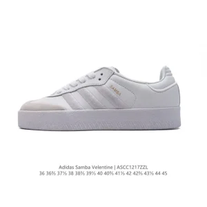 Adidas Samba Valentine Unisex Retro Leather Sneakers for Men and Women