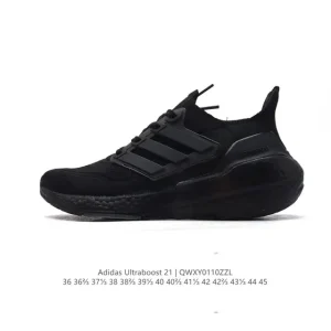 Adidas Ultraboost 21 Running Shoes for Men and Women with Boost Cushioning and Primeblue Upper