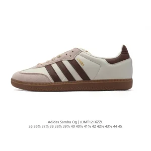 Adidas Samba OG Leather Shoes Classic White Sneakers