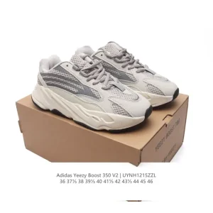 Adidas Yeezy 700 V2 3M Reflective Sneakers Grey Cushion Running Shoes