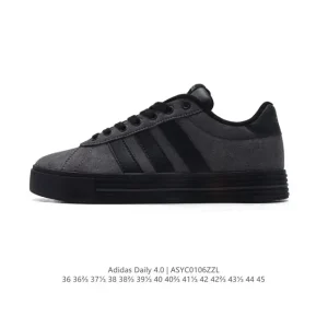 Adidas Daily 4.0 Retro Leather Sneakers for Men and Women