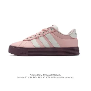 Adidas Daily 4.0 Retro Leather Sneakers for Men and Women