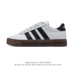Adidas Daily 4.0 Retro Leather Sneakers for Men and Women
