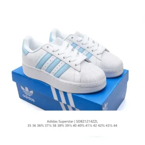 Adidas Originals Superstar XLG Leather Low Top Thick Sole Platform Shoes