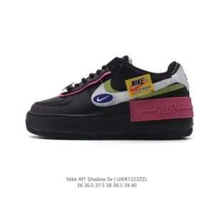 Nike Air Force 1 Shadow Low Top Macaron White Sneakers